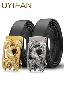 Men's Dragon Design Buckle Belt, Fashion Belt for Party, Daily Clothing Decor, Trendy All-match & Exquisite Belt for Birthday Gift