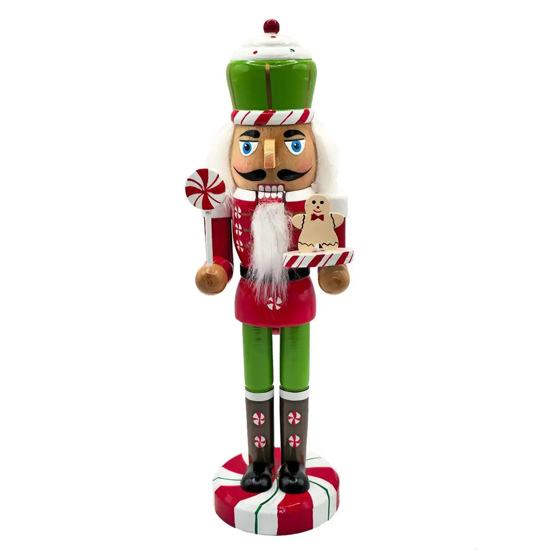 Peppermint Wooden Nutcracker F07AM9-13-XC4617A