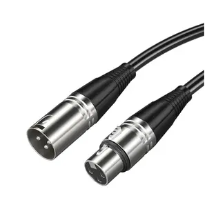 3-Pin XLR Male to Female Audio Cable, Noise-Reducing Recording Cable for Microphones, Guitars, Mixers, Speaker Patch Panels (1.5m)