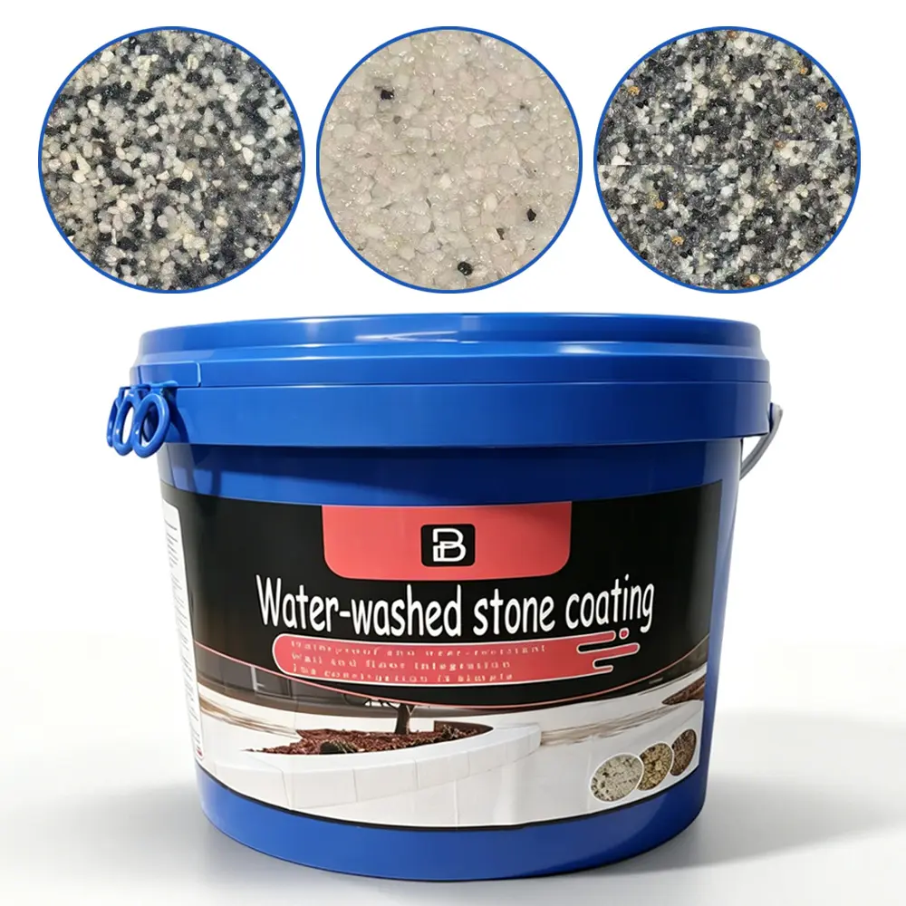 Small Area Repainting Water Washed Stone Coating Epoxy Floor Paint 5 Gallons Cemento En Venta