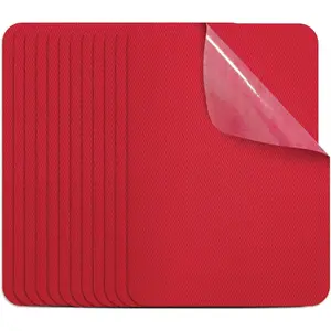 12PCS 100% Cotton Fabric Iron on Patches for Clothes Pants Mending and Decorating (Red)