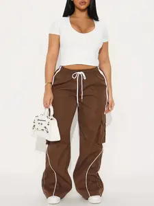 Get To Know Me Cargo Track Pant - Dark Brown