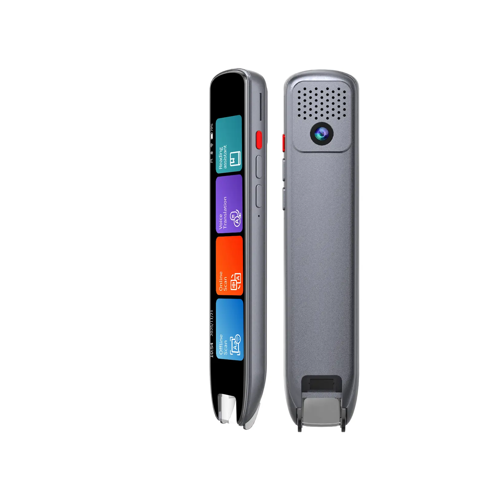 BOELEO Portable Grey OCR Scanner Translation & Reading Pen - Text-to-Speech, 142 Languages 2-Way Intercom, Dyslexia Assistive Device, AI Intelligent Multilingual Professional Education Tool (Reading Pens & Devices)