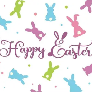 2D flat printing, 2-piece/4-piece/6-piece/8-piece set of Easter placemats, Easter egg table mats, Easter rabbit placemats, rural retro spring seasonal table decorations suitable for indoor and outdoor parties, kitchen dining tables