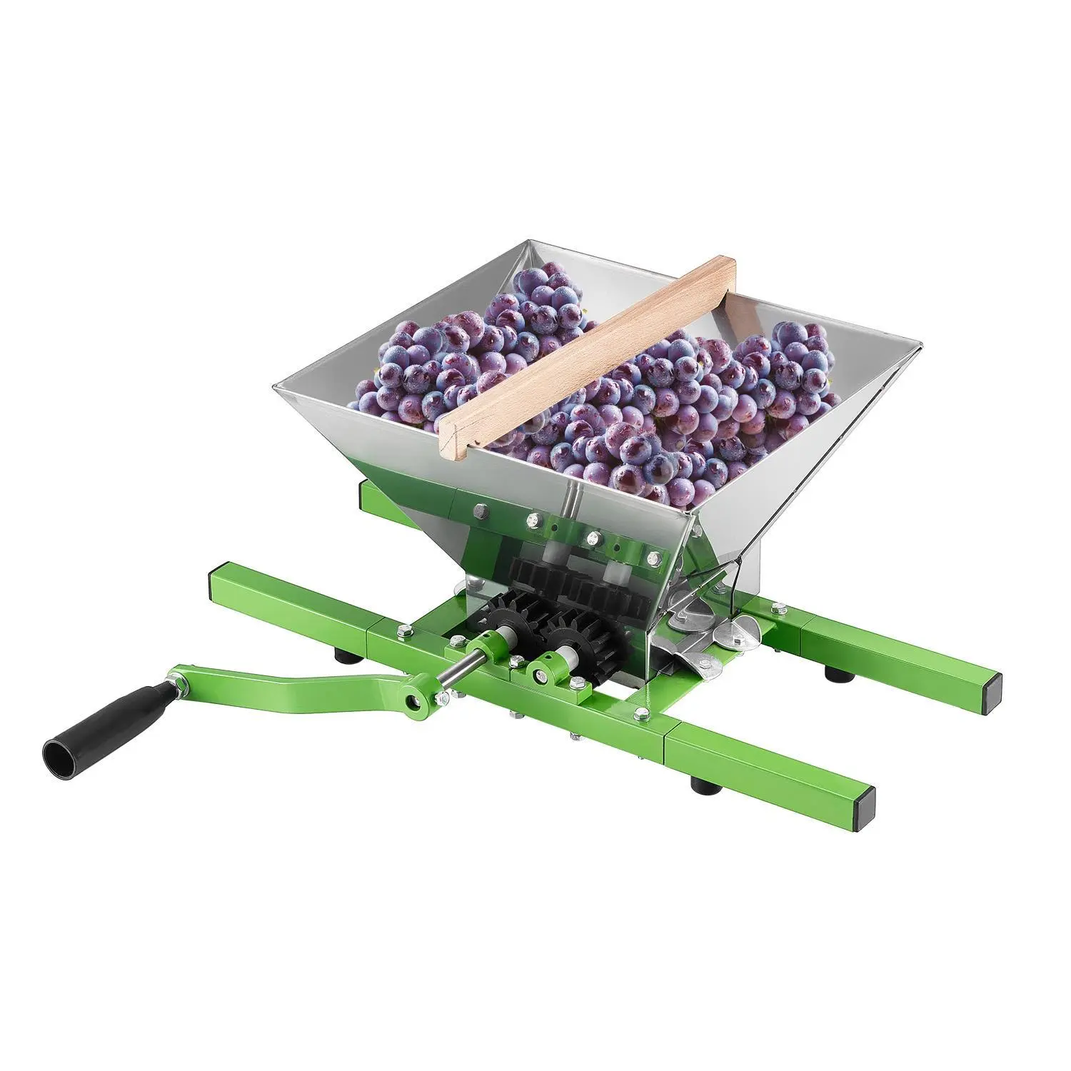 【Summerfinds】VEVOR Fruit and Apple Crusher for Wine Cider Making 1.8 Gal/7L Stainless Steel
