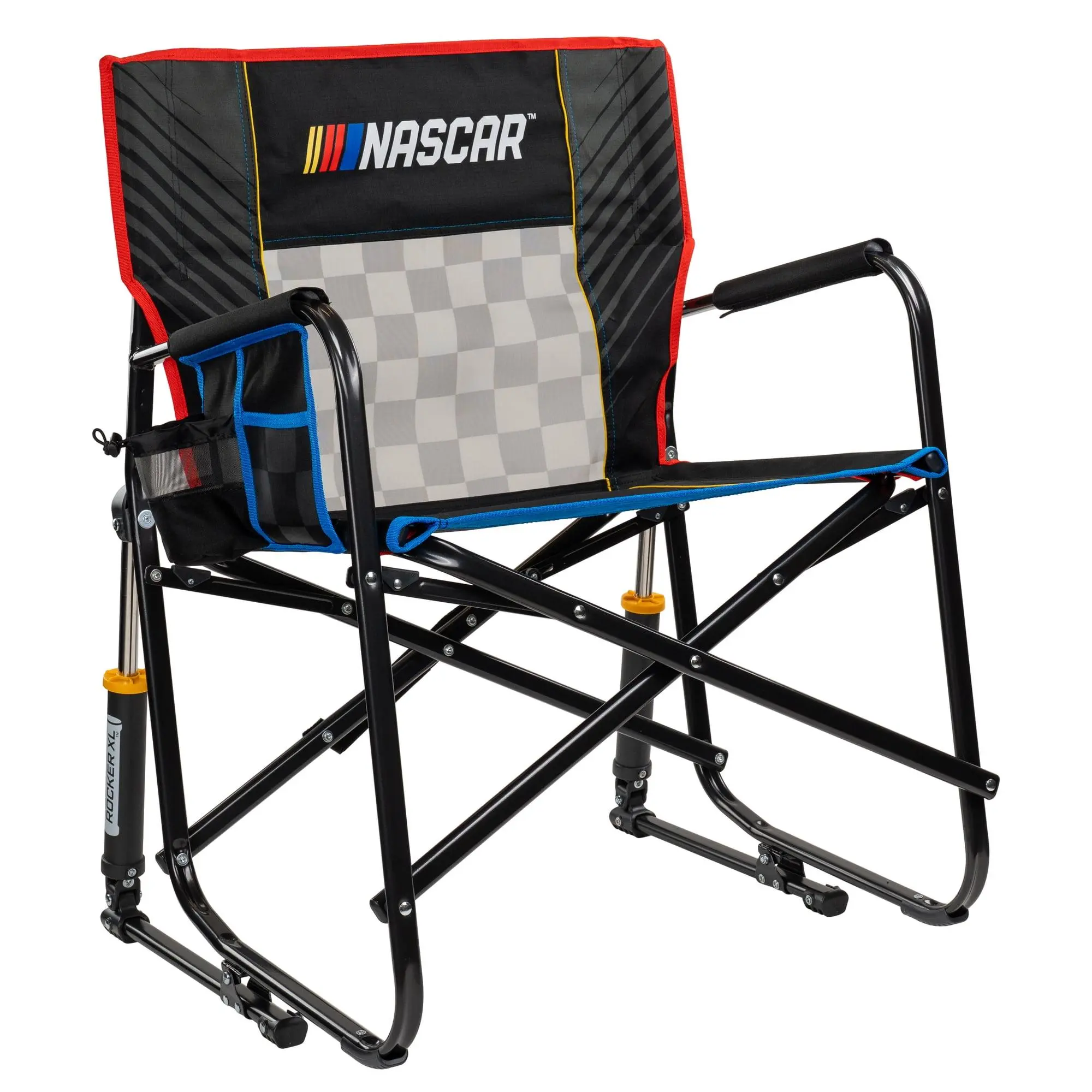 GCI Outdoor Freestyle Rocker XL Oversized Foldable Rocking Camp Chair, NASCAR