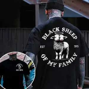 Black Sheep Of My Family Generation X Custom Year Badass Generation T-shirt, Gen X FAFO T Shirt - 100% Cotton Top Unisex Comfort Womenswear Menswear, Custom Classic Collar Love