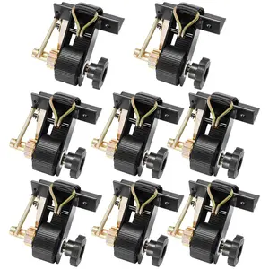 VEVOR Ladder Rack Ratchet Straps, Black Square Tube Mount, 1.5 in Wide x 7.4 ft Long Black Ladder Rack Straps with Double J-Hooks, 500 lbs Load Heavy Duty, Cargo Buckle Lock Strap (8 Pack)