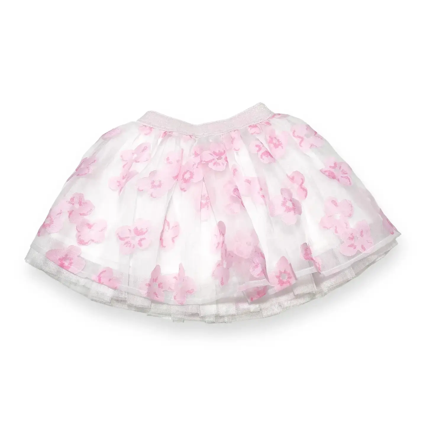 Pink Floral Mesh Tutu