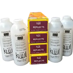 KUUL COLOR SYSTEM. 4 Tintes KÜÜL Rojo-Violeta Reflects 90mlx4. (Incluye el peróxido). Kuul coloracion para el cabello. Rojo Violeta brillante.