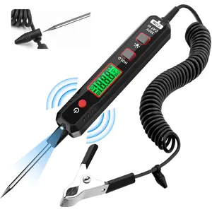 KAIWEETS 0.8-100V DC Car Automotive Circuit Tester, Smart Auto-Ranging Fuse Tester with Sharp Probe, Professional Vehicle Voltage Tester for Car Battery, Bidirectional Polarity Checker Tool for Voltage/Continuity/Resistance Detector with Audible Buzzer