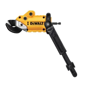 DEWALT 18-Gauge Impact Ready Shears Attachment DWASHRIR 360° Swivel Head for Maneuverability, 1/4 in Hex Shank, DRILL NOT INCLUDED