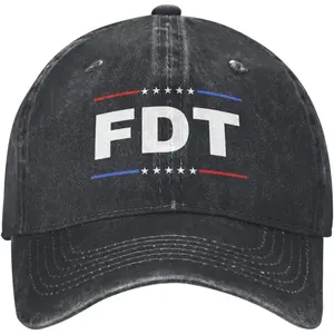 FDT Hat Baseball Cap for Men Women with Metal Adjustable Clasp Wide Brim Sun Protection Ideal for Outdoor Activities All Seasons