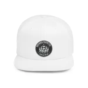 Vintage Round Crest logo Flat Bill Snapback I embroidered cap