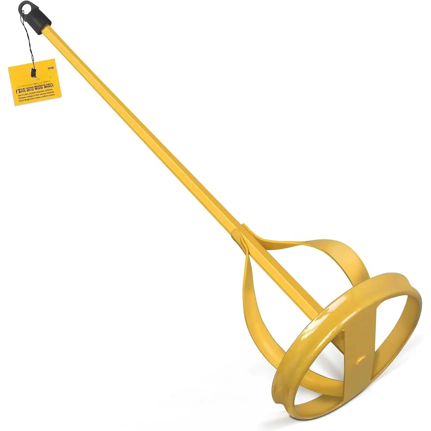 and Mud Mixer,  Stirrer for Drill in 1 to 5 Gallon Bucket, Suitable for  Standard Drill Bits, Hex  Anti-slip, Easy Clean, Painting and Plastering Mixer Stirrer Tool (Yellow)