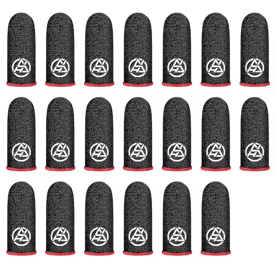 10 Pairs Fingertips Cover Sweatproof for PUBG Gamer Mobile Finger Glove Anti-slip Gaming Finger Sleeves Finger Cots Cover for Touch Screen Mobile Gaming Gaming Accessories Gaming Products Gaming Items Gaming Stuff