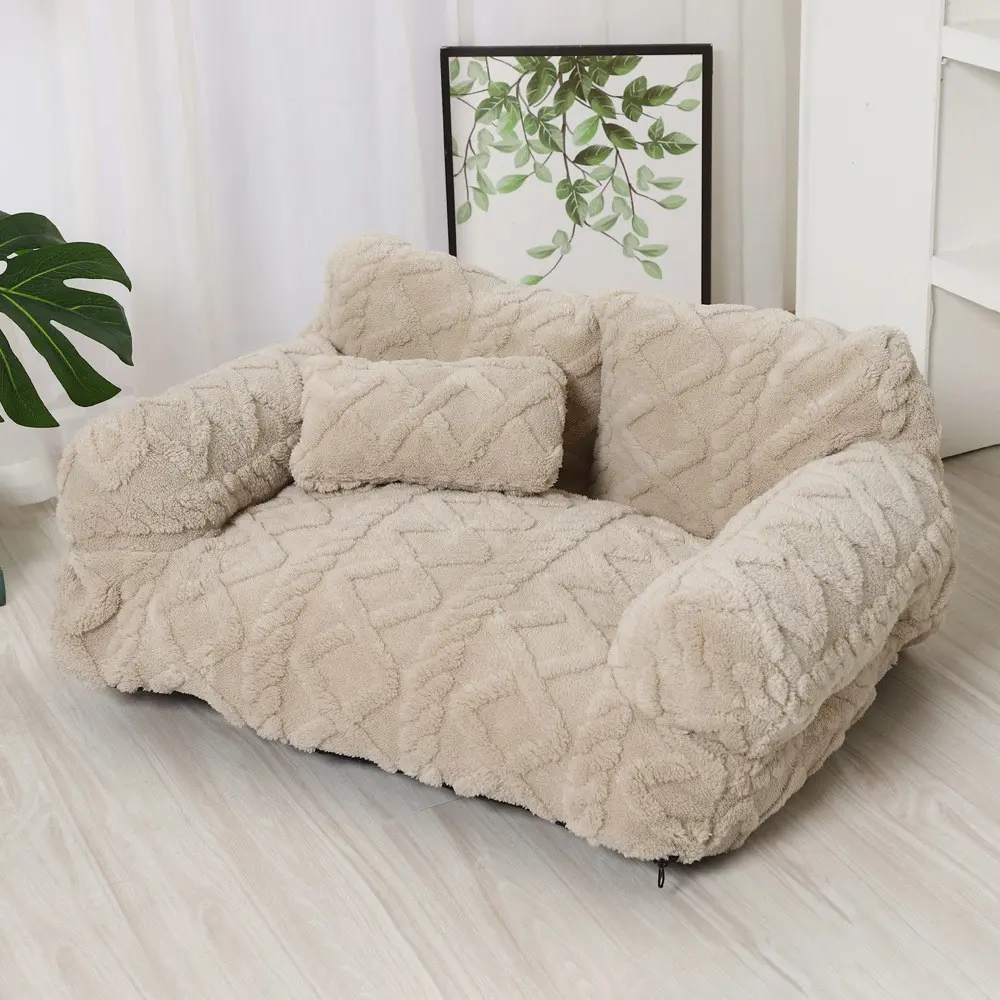 Elegant All-Season Pet Sofa Bed in Ergonomic Design, Shaped Beds, Comfort for Your Furry Friends, Versatile Home Decor for Every Style