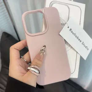 Leather Mobile Phone Case for iPhone 17promax 16promax 14plus 13pro 12 11 Soft Back Frame Large Lens Hole Enhanced Protection Non-Slip Anti-Fall Simulated Leather Texture - Cellphone