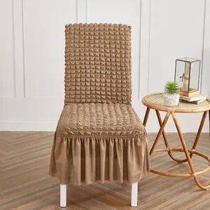 Stretchable Chair Covers Set Dining Chair Slipcover Universal Removable Design Stain Resistant Durable Material High Elasticity Easy to Install for Living Room Bedroom Hotel Cafe Restaurant Use