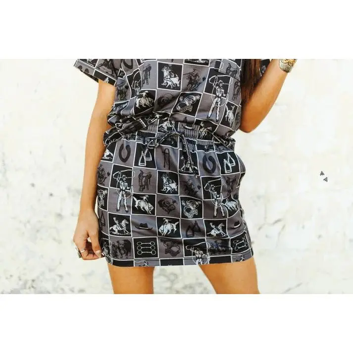 Cowpoke Western Skort