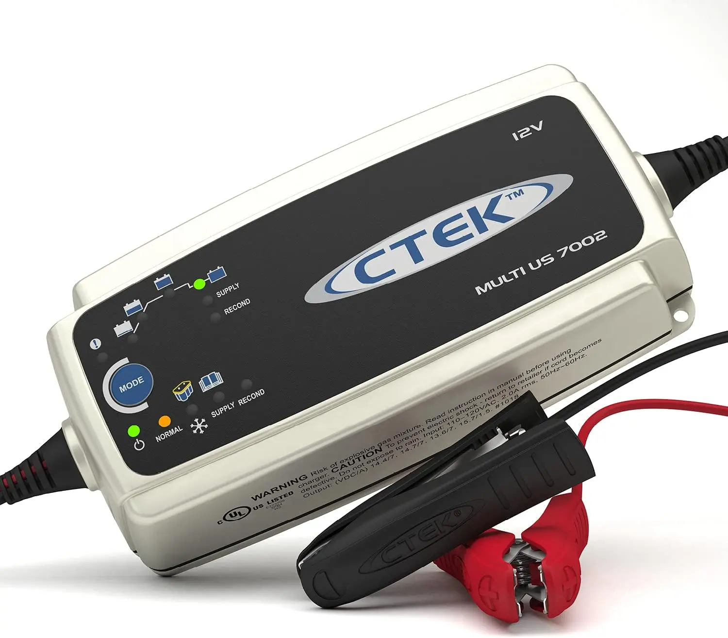 CTEK Multi US 7002, 12V Battery Charger for Cars, SUVs and Trucks, All Weather Smart Charger, Battery Tender Charger, Battery Desulfator, Battery Maintainer, Power Supply Mode and Reconditioning Mode