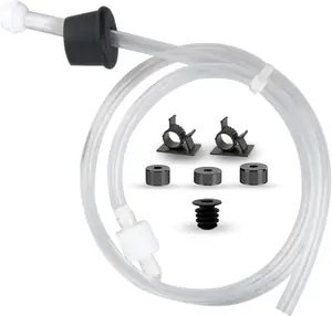 SBEN Soap Dispenser Extension Tube Kit – 40" Under Counter Sink Hose with Check Valve, Fits Most Soap Containers, Powerful Suction, No More Refills