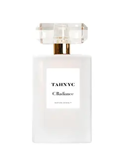 TAHNYC C Radiance Nurture Crystal Face Serum - French Scented, Silky Vegan Organic Skincare for Sensitive Skin, with Nourishing Benefits, UV Protection for Oily Skin