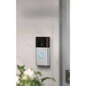 Ring Battery Doorbell (newest model), Home or business security with Head-to-Toe video, Live View with Two-Way Talk, and Motion Detection & Alerts, Satin Nickel