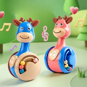Swing Deer Rattle Toy for Kids Early Learning, Cute Fun Sound Animal Toy, Ideal Birthday Gift for Toddlers, Educational Baby Rattle, Rattle Maracas Sensory