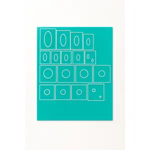 Airbrush Nail Art Stencils – Ovals & Circles Bundle (Durable Reusable Sheets)