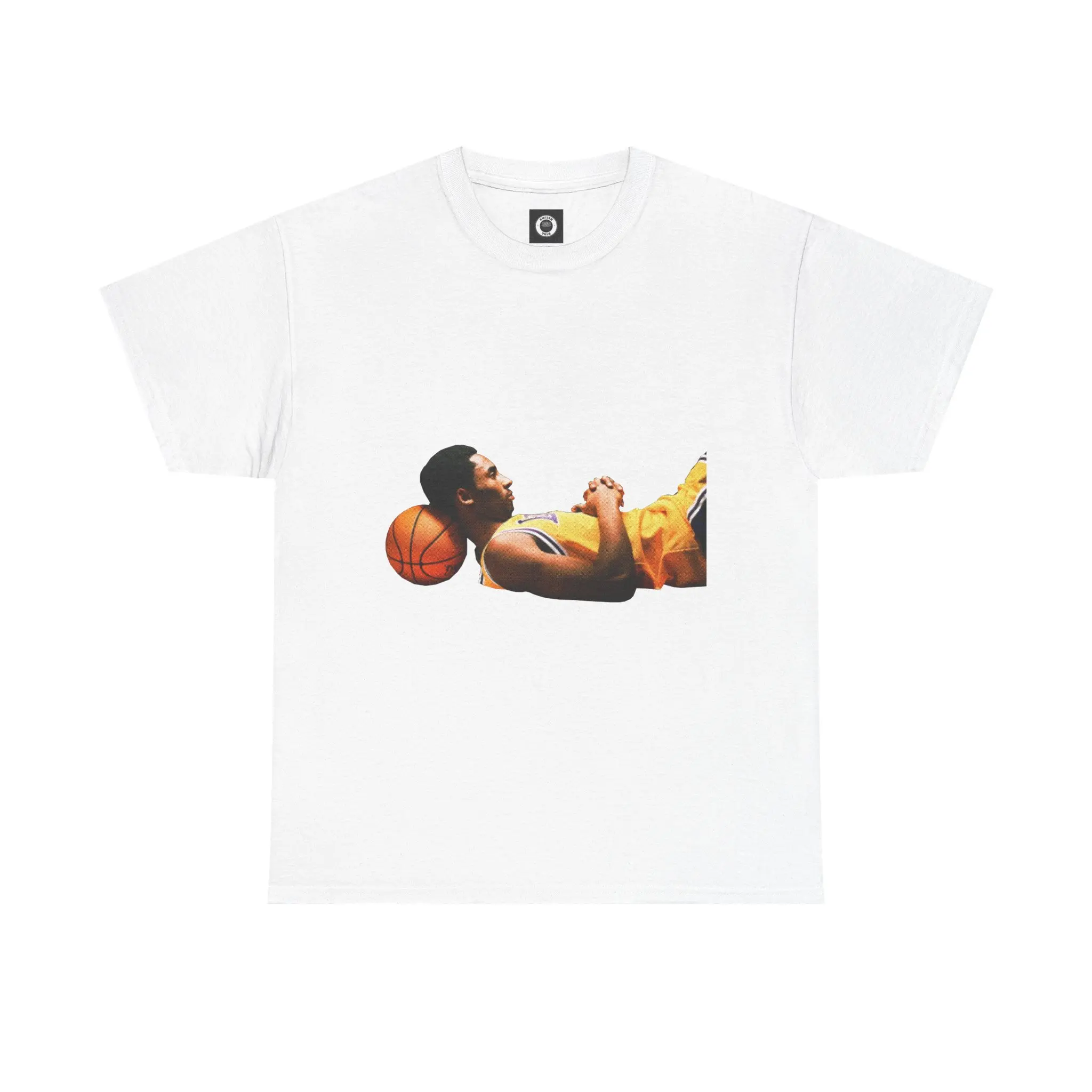 Kobe Bryant Laying Basketball Graphic T-Shirt
