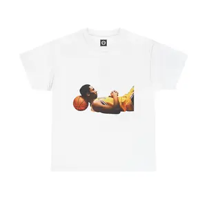 Kobe Bryant Laying Basketball Graphic T-Shirt