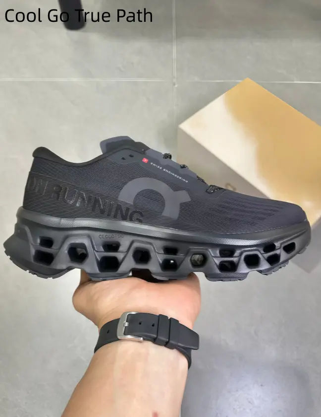 All-Black Hollow Cutout Running Sneakers with Heavy Cushioning for Outdoor Long Jogs (Sports Collectibles)