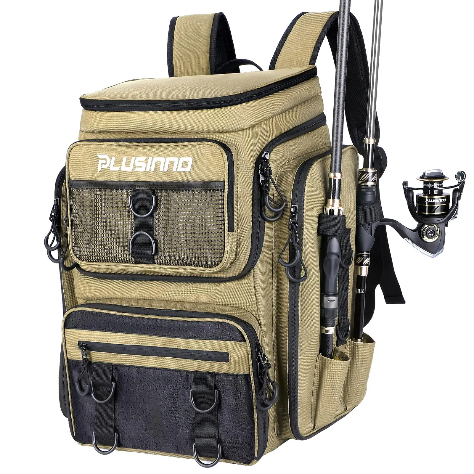 Large Capacity Fishing Bag, 900D Polyester Fishing Backpack, Tackle Storage Bag, Gifts For Fishing Lovers