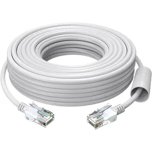 ZOSI Cat5e Ethernet Cable 60ft High Speed Network RJ45 wire cord 8 pin 1000Mbps 155Mhz in Wall,Outdoor,Weatherproof for POE Security Cameras system,PoE switch,internet router,computer