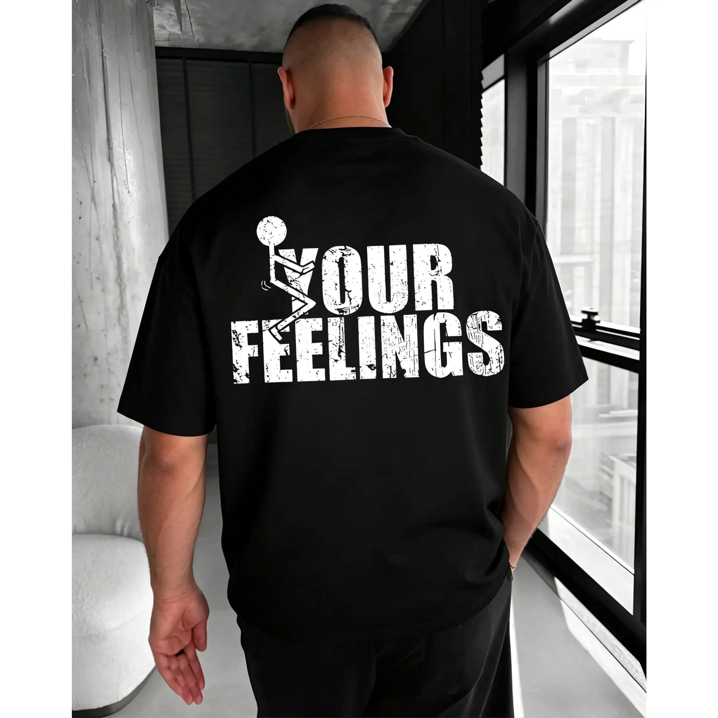 [Unisex]F*ck Your Feelings T-Shirt– Funny Dark Humor Attitude T Shirt for Men – Savage Statement Graphic T-Shirt