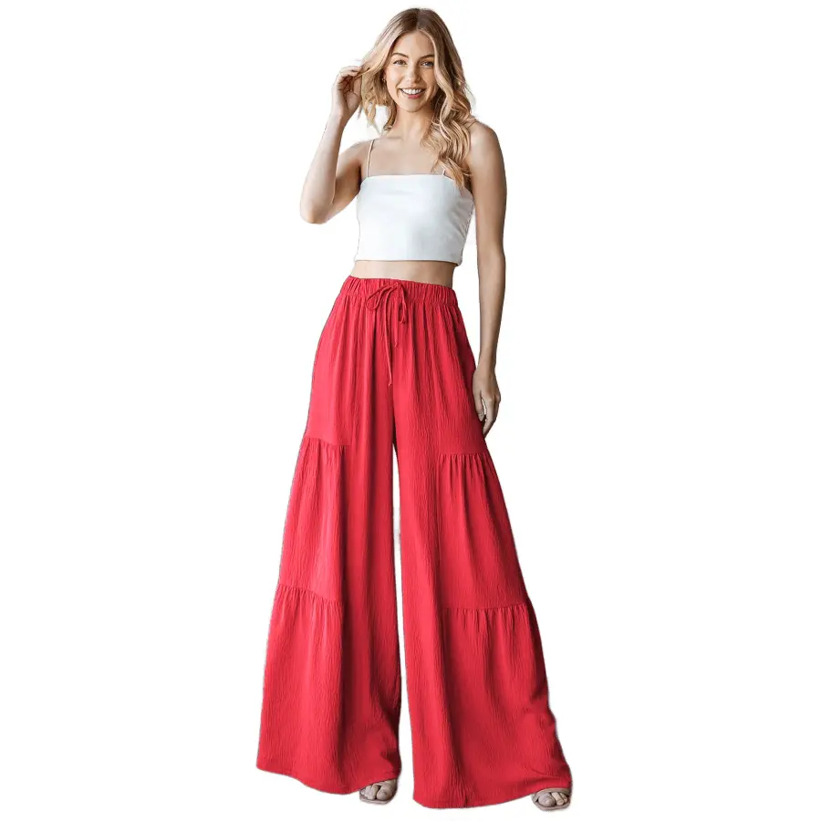 Heimish - Plus/Reg - Extra Wide Elastic Ruffle Pants
