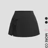 Women's Plain Bowknot Lace-Up Sexy Split A-Line Women Mini Skirt, Womenswear Spring/Summer Design,Bowknot,Wearing leggings/ Valentine's Day Date & Party, Bottom, Versatile Wear, Minimalist, Hot Skirt