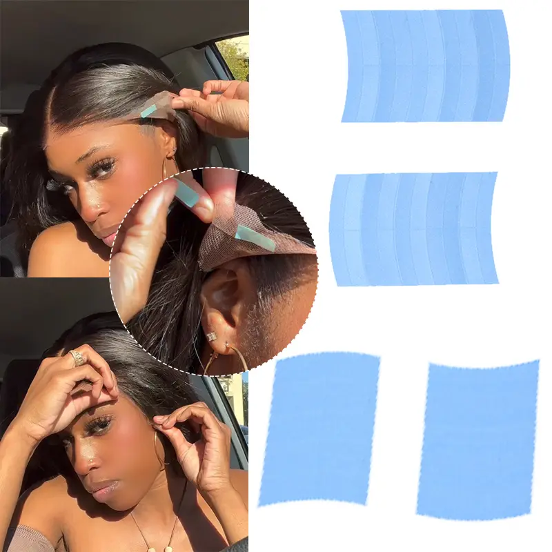 20 pcs Waterproof Double Side Adhesive Lace Front Wig Tape for Hair Extension - Strong Hold and Easy Application