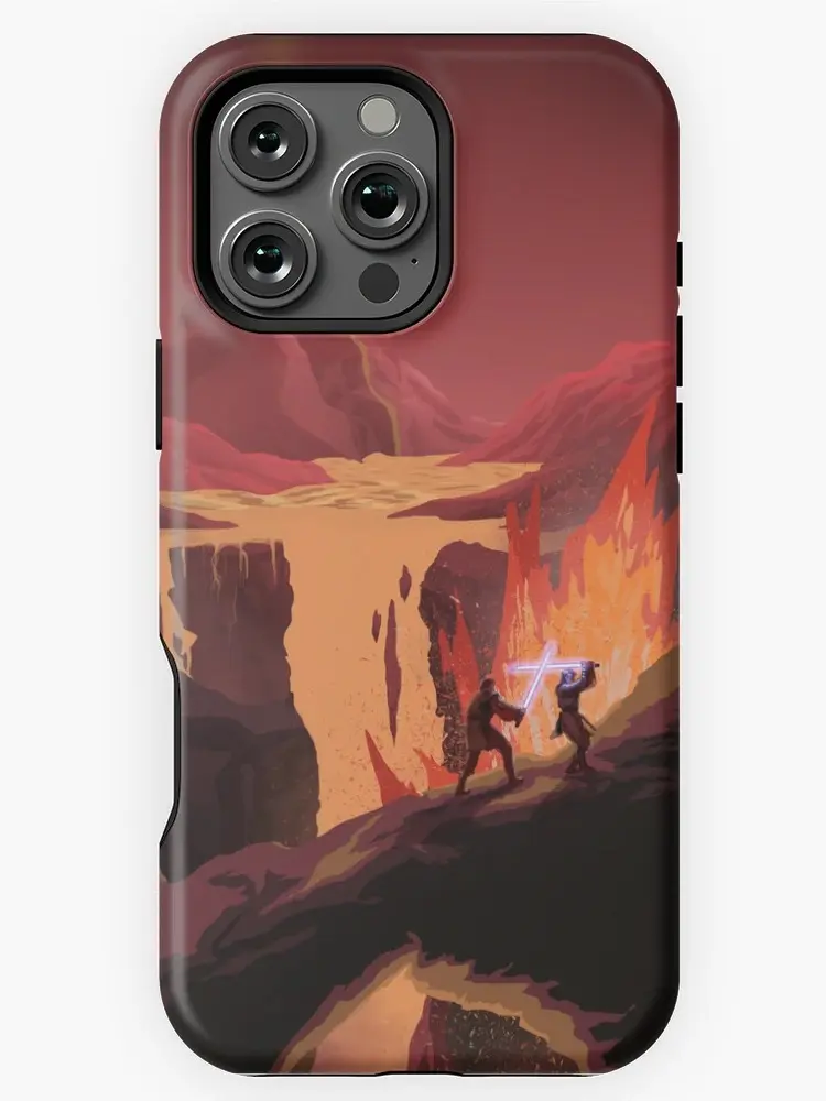 Battle on Mustafar Vector Art Phone Case - Case for iP 8, X, 11, 12, 13, 14, 15, 16