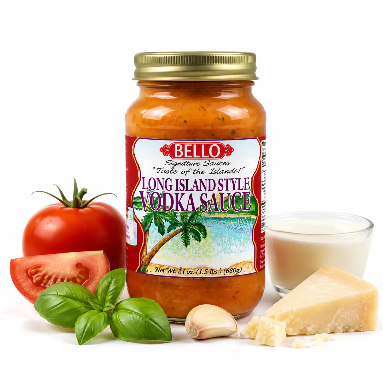 Bello Signature Long Island Style Sauce – Creamy Italian Tomato Pasta Sauce with Rich Herbs – Gourmet Cooking Sauce for Pasta, Ravioli, Seafood, Shrimp, Lobster, Spaghetti & More – Premium Restaurant Style Flavor