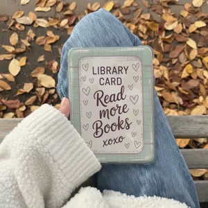 Library Kindle Insert for Clear Case – Aesthetic Book Lover Decor | Cozy Reading Accessory