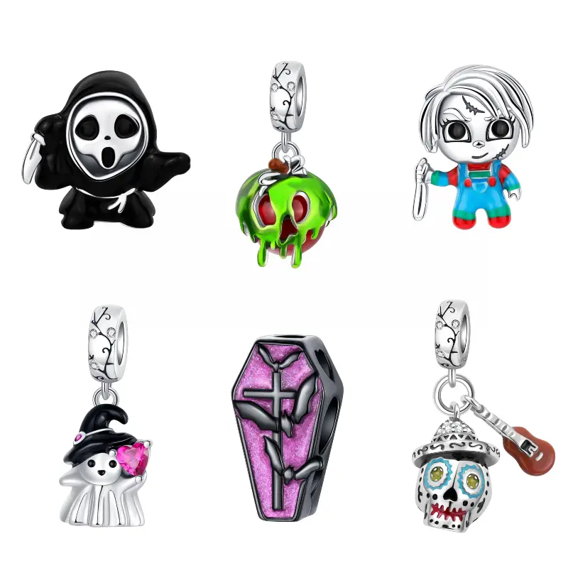 Festival Horror Series Jewelry Charms, DIY Beads Fits for Necklace Bracelet, Perfect Gift for Horror Fans