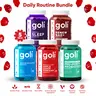 Goli Daily Routine Bundle (5-Pack) - Ashwagandha, Renew NAD+, World's First ACV & Pre Post Probiotic, Sleep Gummies. All Vegan, Plant-Based, Non-GMO, Gluten-Free & Gelatin-Free