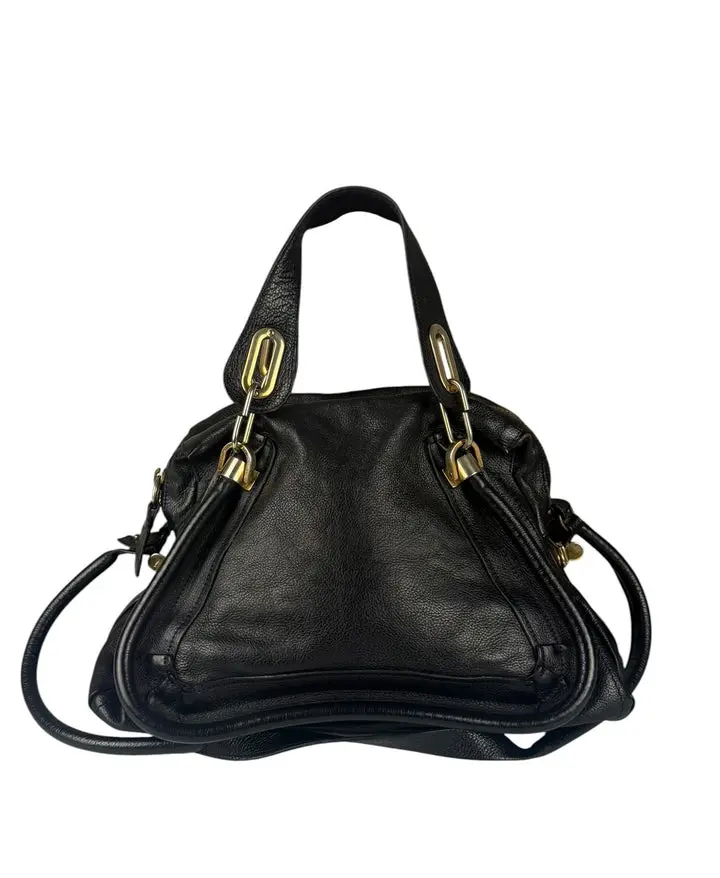 Pre-owned Chloé Leather Shoulder Bags Chloe Black Paraty Shoulder Bag