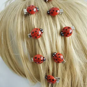 10Pcs Cute Ladybug Hair Clips for Girls - Non-Slip Hair Barrettes Set, Fun Animal Design Hair Accessories, Perfect Stylish Decoration for Back to School & Daily Wear