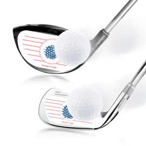 Golf Driver Impact Tape Labels 125/250Pcs Golf Impact Stickers Golf Clubs Labels for Swing Training Irons and Woods Iron Ball Hitting Recorder Standard Irons Woods Sticker,Training Aids for Swing Practice