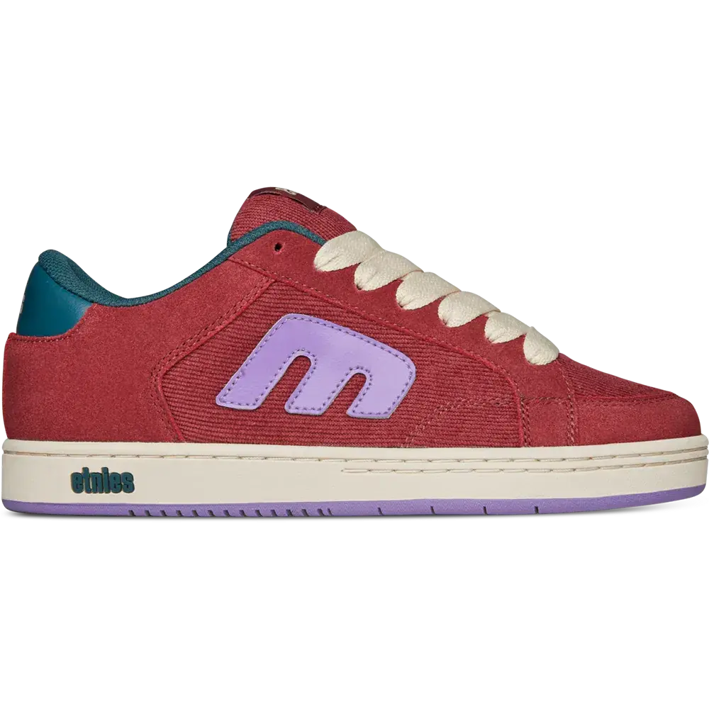 etnies Kingpin 2K Pink Purple Skate Shoes – 2000s Chunky Heritage Reissue Sneakers, Padded Tongue, Durable and Wide Fit.
