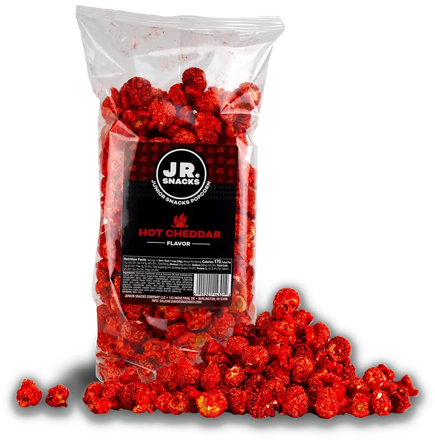 Junior Snacks Co. Hot Cheddar Popcorn Junior Snacks Co. Hot Cheddar Popcorn