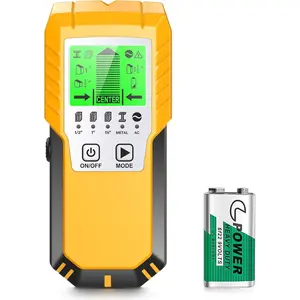 Stud Finder Wall Scanner Detector - 5 in 1  Wall  Metal Stud Locator Edge Center Sensor Beam for Live AC Wire Pipe Metal Lumber Joist Drywall Framing Detection